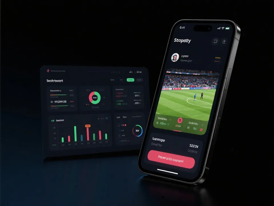 直播平台支援與觀賽介面示意圖